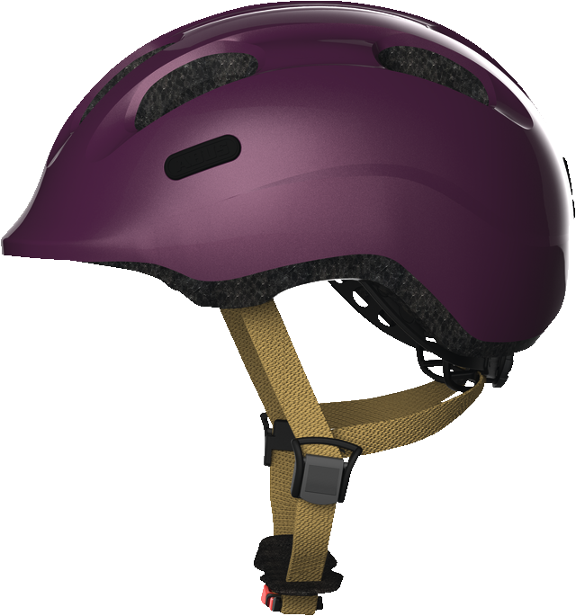 Abus Smiley Bicycle helmet for kids, Royal Purple, side view