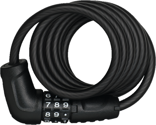 Abus 4508C spiral coil lock with combination code in black
