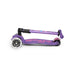 Maxi Micro 3 wheel foldable kick scooter with LED wheels, Purple, folded view