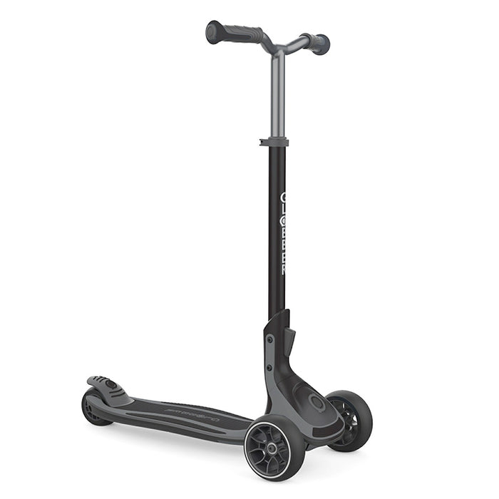 Globber Ultimum three-wheel kick scooter in charcoal grey