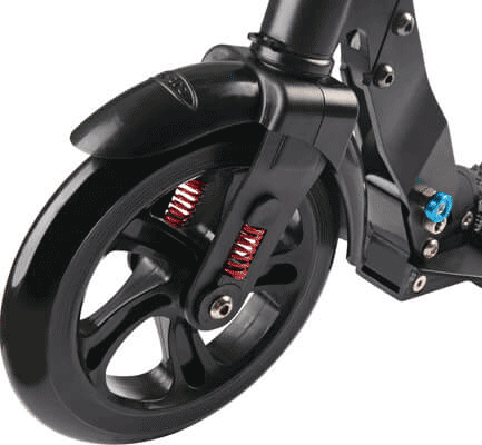close up suspension system, Micro Metropolitan Black kick scooter