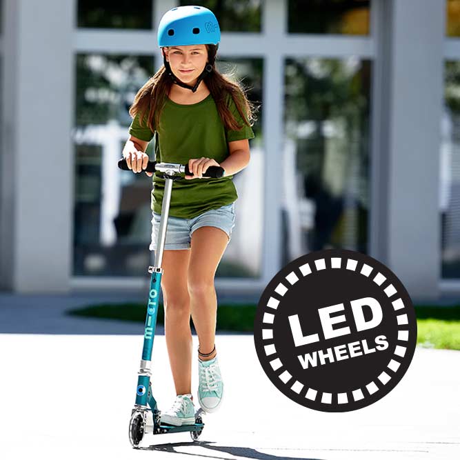 Micro Sprite LED 2-Wheel Kick Scooter with LED Wheels