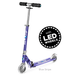 Micro Sprite LED two wheel kick scooter with light up wheels, in blue