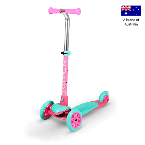 Zycom Zing 3 Wheel kick scooters for children - Pink/Teal