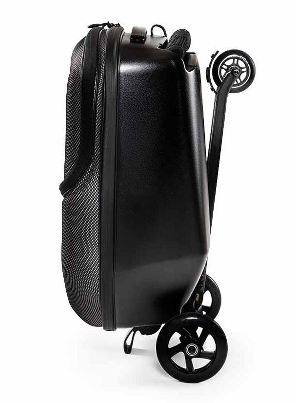Micro Luggage Black Cabinsized carryon with Built in Scooter — Decks