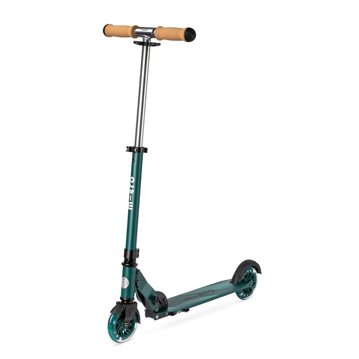 Micro Sprite ECO LED Green Two Wheel kick scooter made with sustainable parts