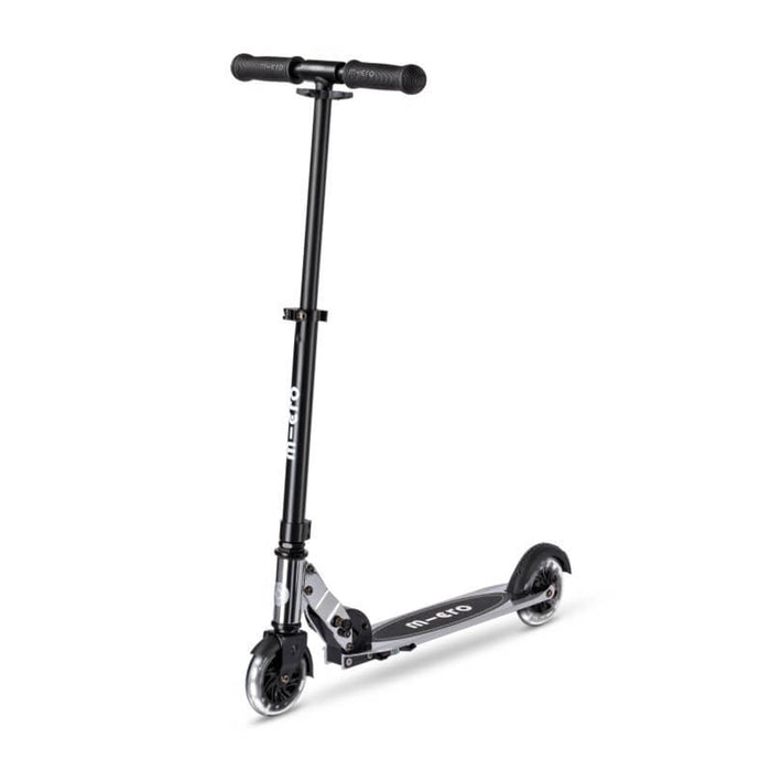 Micro Sprite LED Neochrome/Silver Chrome Kick Scooter