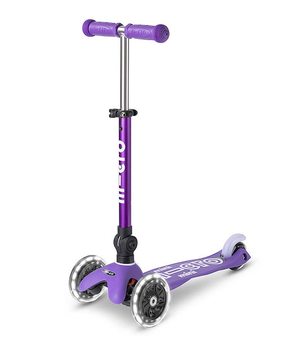 Mini Micro Foldable LED scooter, Purple