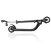 Globber Flow Foldable 125 two wheel kick scooter, in black-grey, folded view