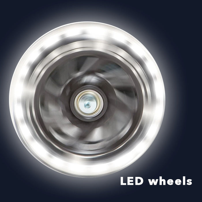 LED kick scooter light up wheels