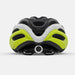 Giro Isode Road Bicycle Helmet Matte Black Yellow, rear view