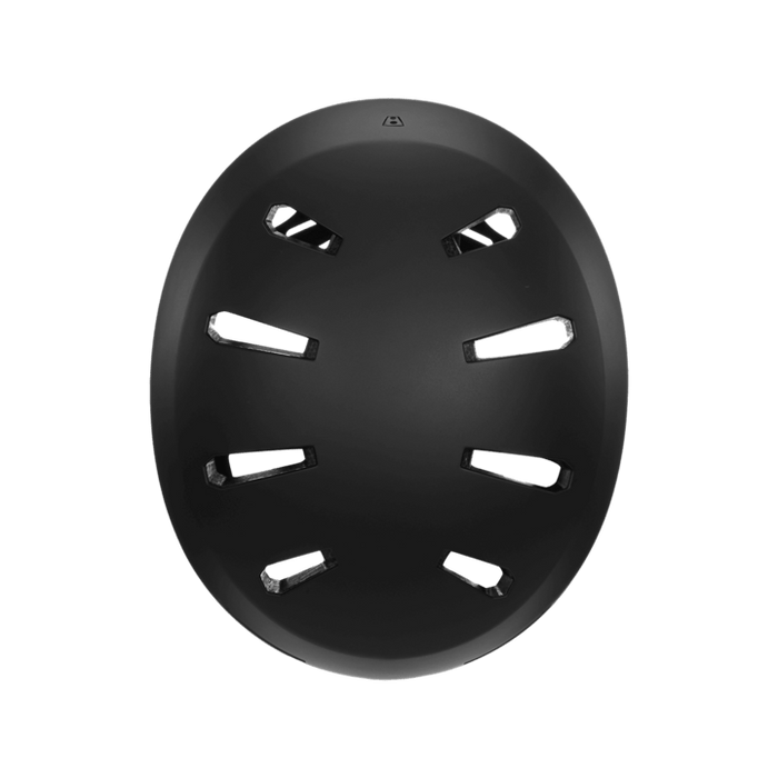 Bern Macon 2.0 bike helmet in Matte Black, top view