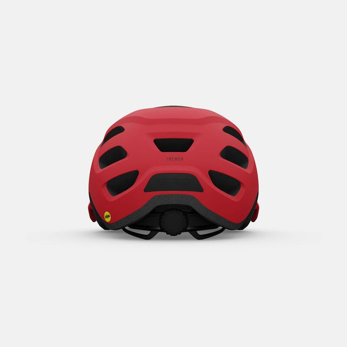 Giro Tremor Youth Helmet, matte bright red, rear view