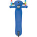 Globber Primo Light three wheel kick scooter for kids with LED light wheels, navy blue top view