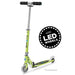 Micro Sprite two wheel kick scooter with LED Wheels, in Chartreuse