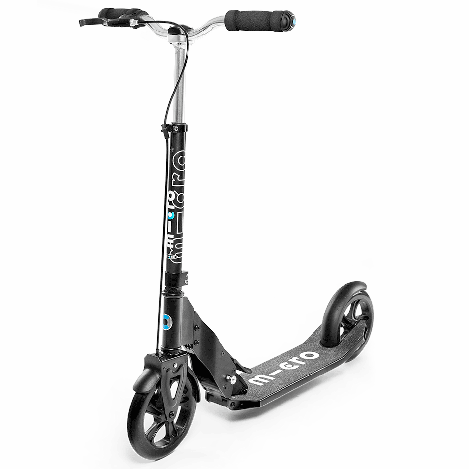 Micro Downtown Black kick scooter with handbrakes Decks And