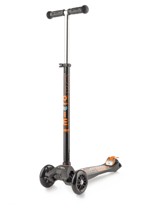 Micro Maxi Deluxe 3 wheel kick scooter for kids black