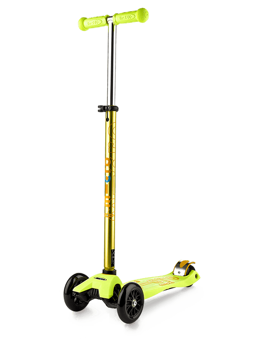 Micro Maxi Deluxe 3 wheel kick scooter for kids yellow