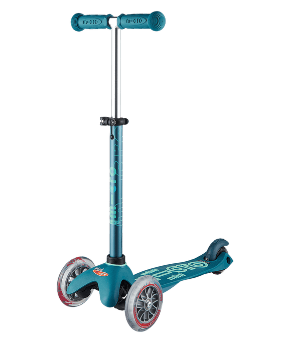 mini micro deluxe 3 wheel kick scooter ice blue
