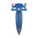 Globber Primo Lights foldable kick scooter, top view, in navy blue
